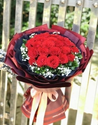 Bó Hoa Hồng Đỏ Mãi Yêu Em 