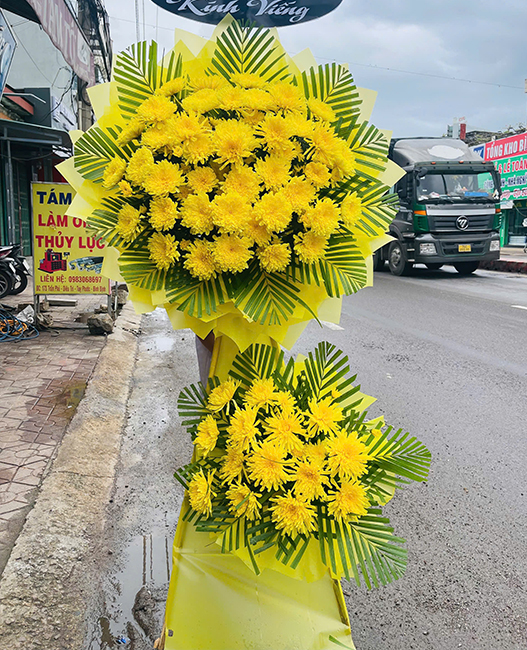Lẵng hoa chia buồn “Tiễn Biệt Nhẹ Nhàng